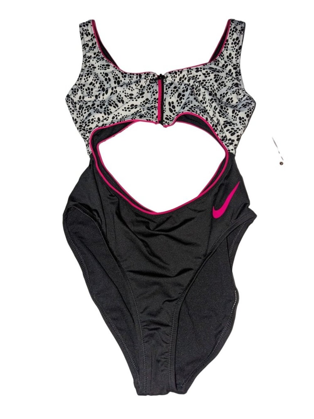 Nike Women's Party Dots Cutout One Piece Swimsuit